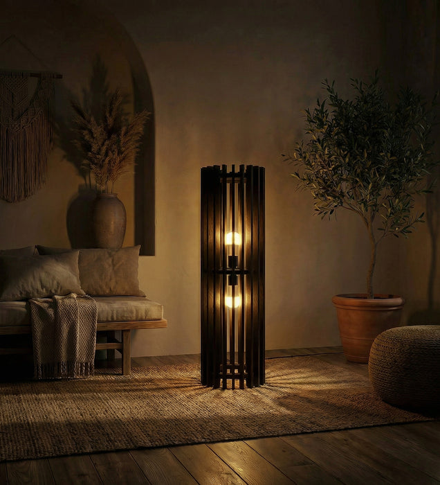 Ventus Duo Wooden Floor Lamp