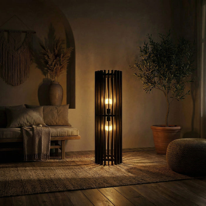 Ventus Duo Wooden Floor Lamp
