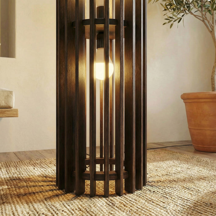 Ventus Duo Wooden Floor Lamp