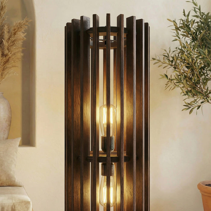 Ventus Duo Wooden Floor Lamp