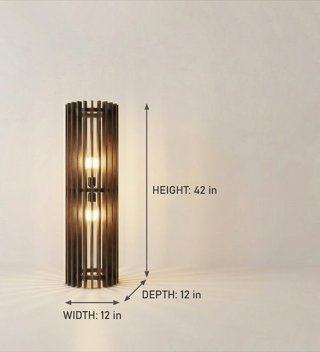 Ventus Duo Wooden Floor Lamp