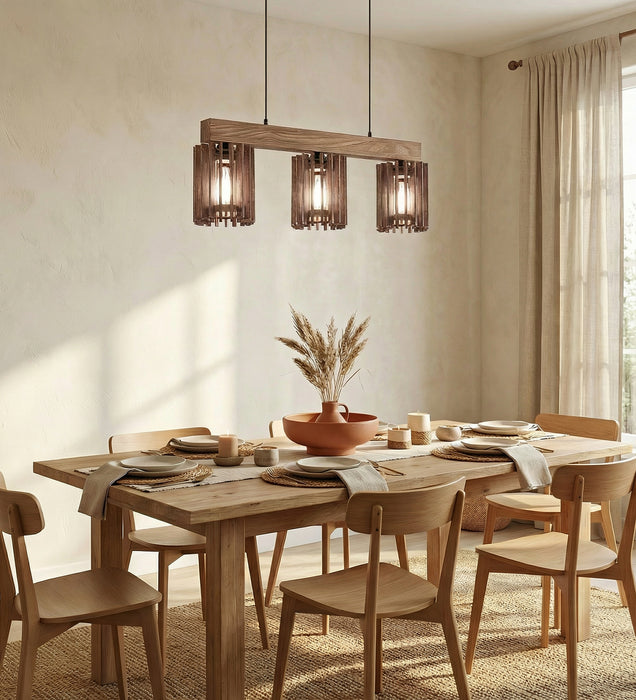 Ventus Brown Wooden Series Hanging Lamp