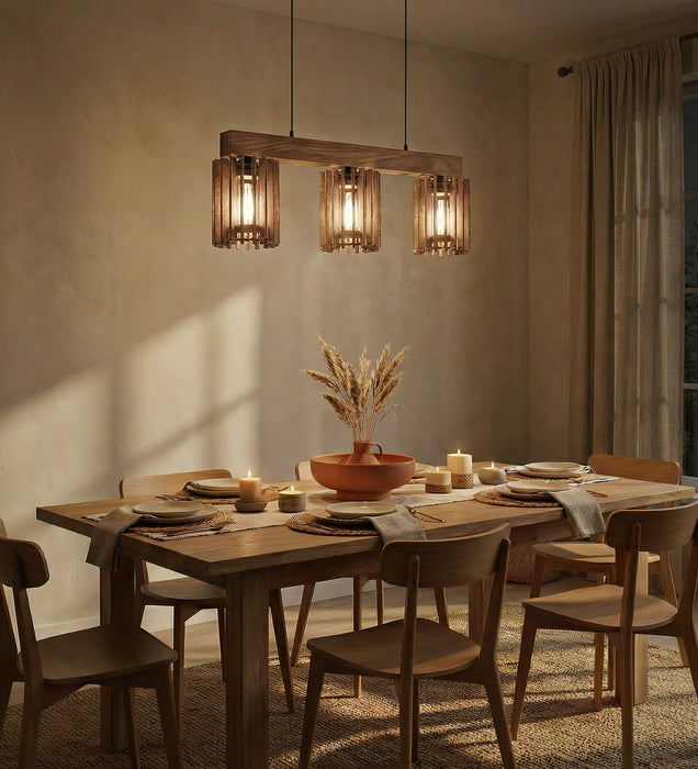 Ventus Brown Wooden Series Hanging Lamp