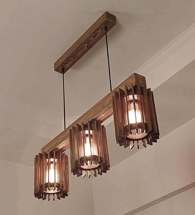 Ventus Brown Wooden Series Hanging Lamp