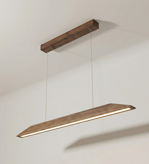 Venus 48 Brown Wooden LED Hanging Lamp
