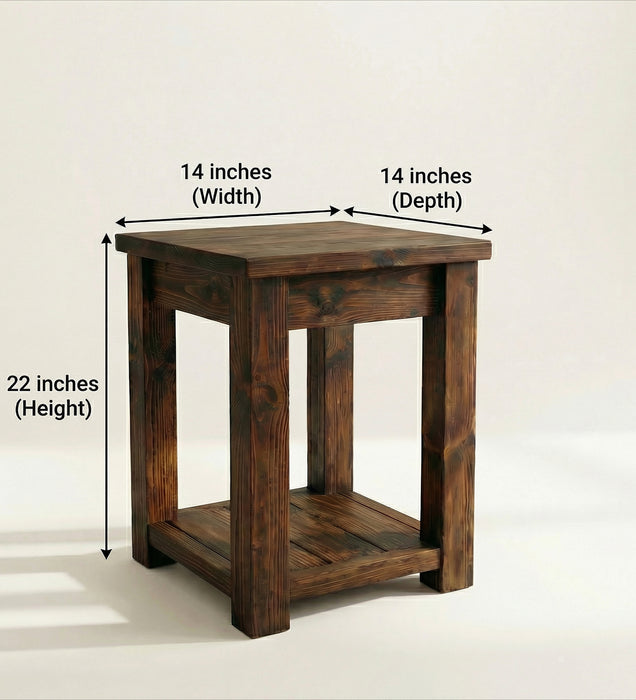 Zing Solid Wood End Table