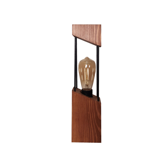 Diagon Wood and Metal Table Lamp