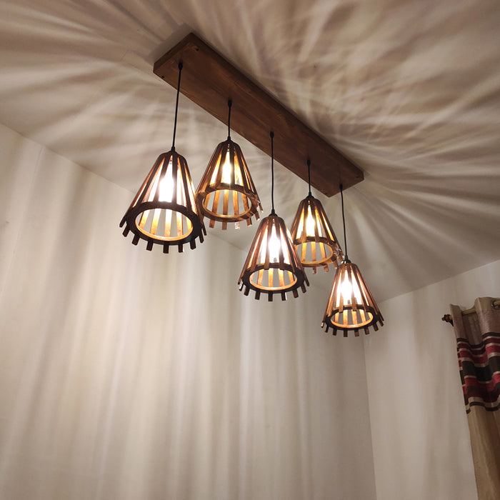 Funnel Brown 5 Series Hanging Lamp