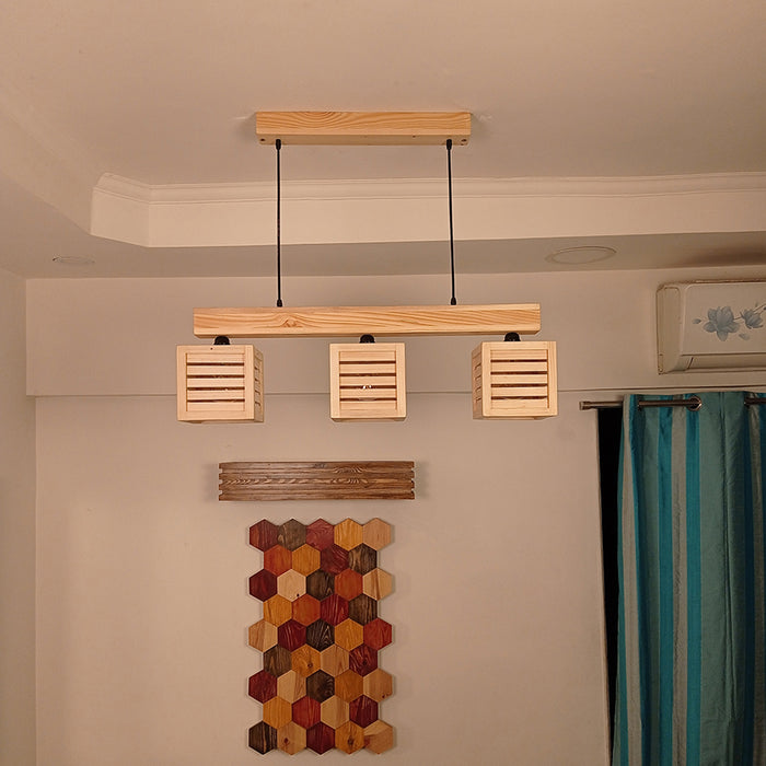 Lyon Beige Wooden Series Hanging Lamp