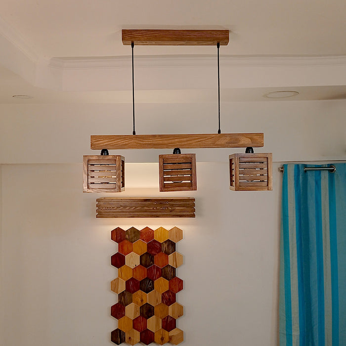 Lyon Brown Wooden Series Hanging Lamp