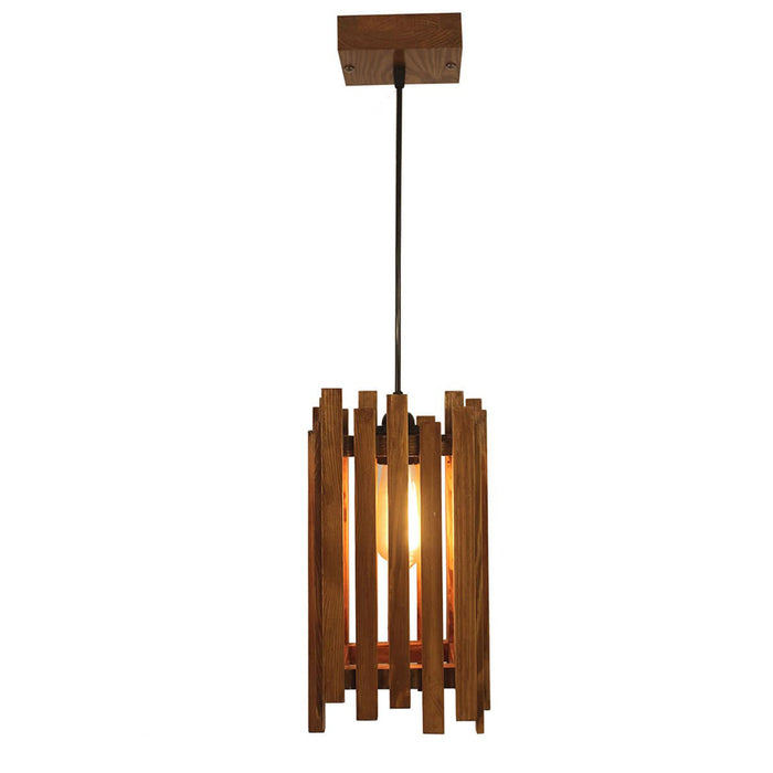 Palisade Brown Wooden Single Hanging Lamp