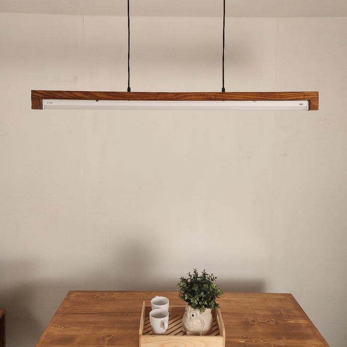 Slimline 48 Brown Baton LED Hanging Lamp
