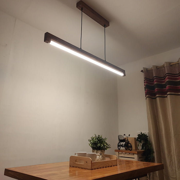 Slimline 48 Brown Baton LED Hanging Lamp