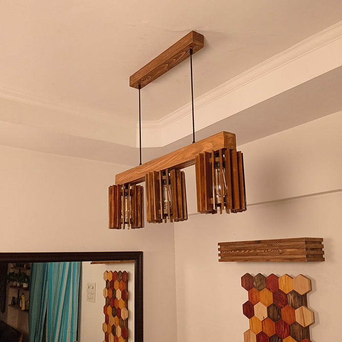 Ventus Brown Wooden Series Hanging Lamp