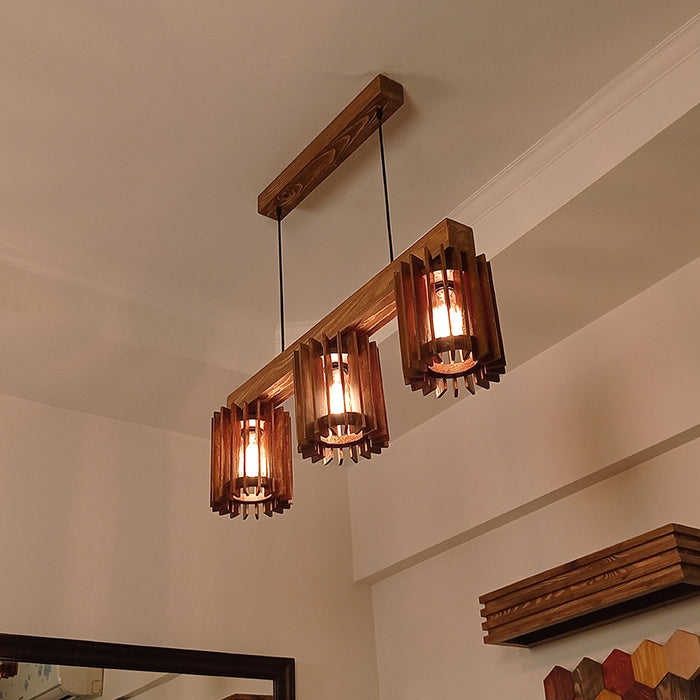 Ventus Brown Wooden Series Hanging Lamp